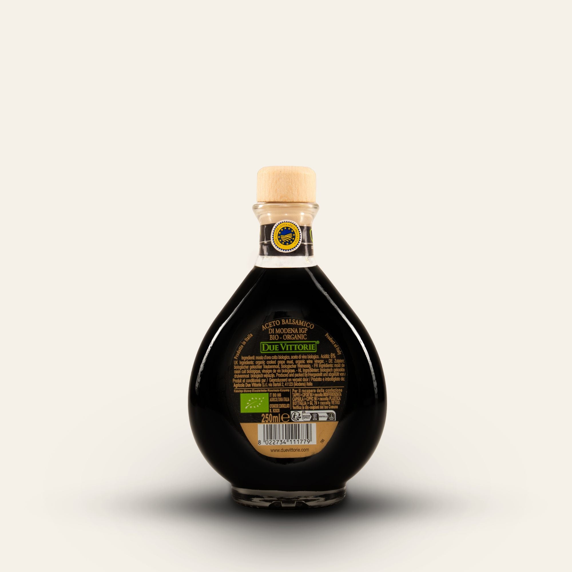 due-vittorie-oro-biologico-vinaigre-balsamique-de-mod-ne-igp-bio image 2