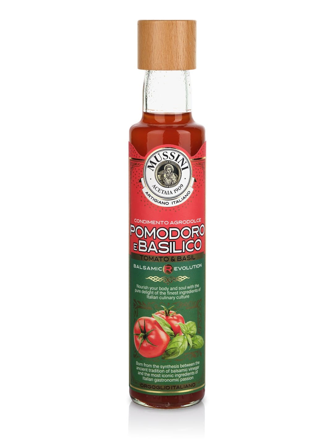mussini-pomodoro-e-basilico-condiment-balsamique-fruit-balsamic-r-evolution image 1