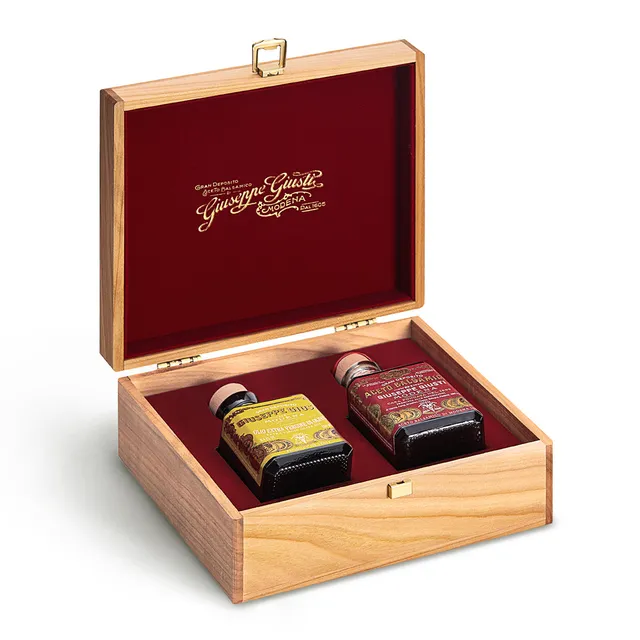 giusti-duetto-huile-d-olive-extra-vierge-et-balsamique-3-m-dailles-d-or-coffret- image 1