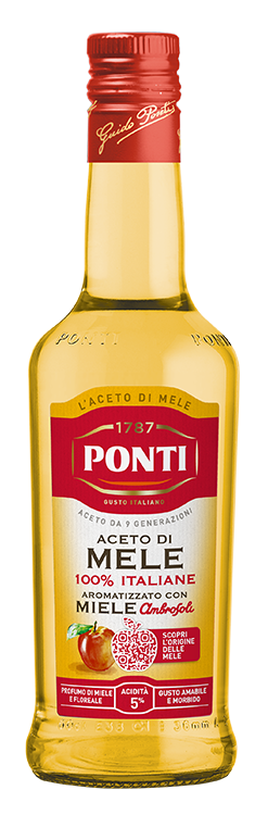 ponti-aceto-di-mele-au-miel-ambrosoli-vinaigre-de-cidre-au-miel image 1