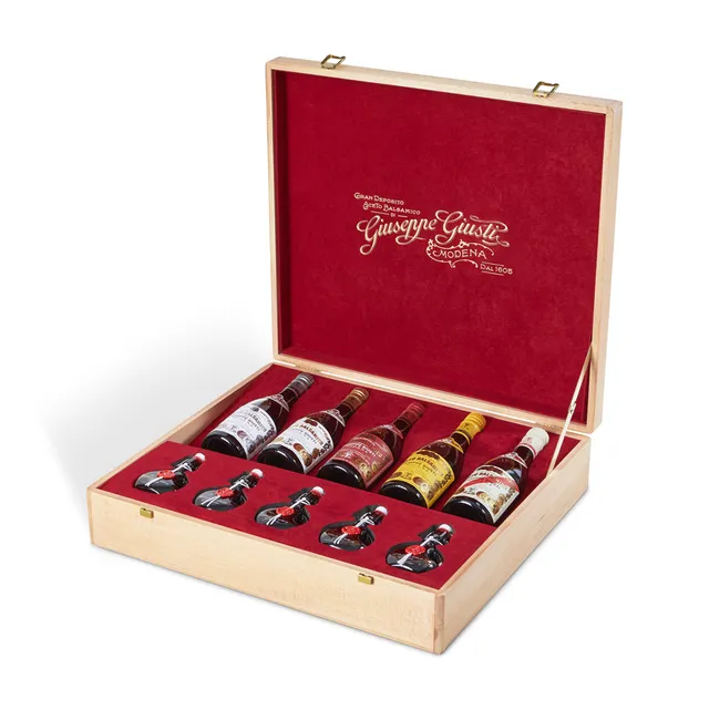 giusti-lo-scrigno-coffret-bois-5x250-ml-5x40-ml-collection-historique image 1