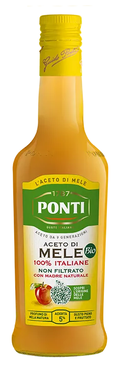 ponti-vinaigre-de-cidre-bio-non-filtr-100-pommes-italiennes image 1
