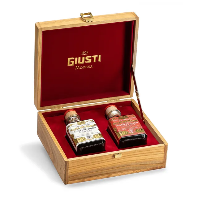 giusti-duetto-en-bois-2-et-3-m-dailles-d-or-coffret-balsamique-mod-ne-igp image 1