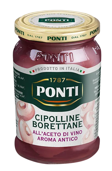 ponti-cipolline-borettane-all-aceto-di-vino-aroma-antico-petits-oignons-au-vinai image 1