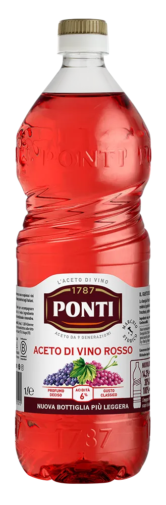 ponti-aceto-di-vino-classico-rosso-pet-vinaigre-de-vin-rouge image 1