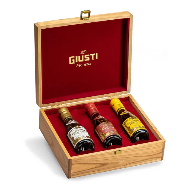giusti-tris-en-bois-2-3-et-4-m-dailles-d-or-coffret-balsamique image 1