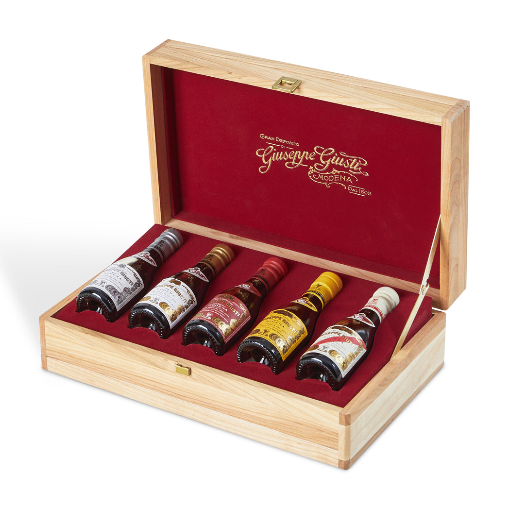 giusti-cofanetto-collezione-storica-5x100ml-coffret-5-vinaigres-balsamiques-de-m image 1