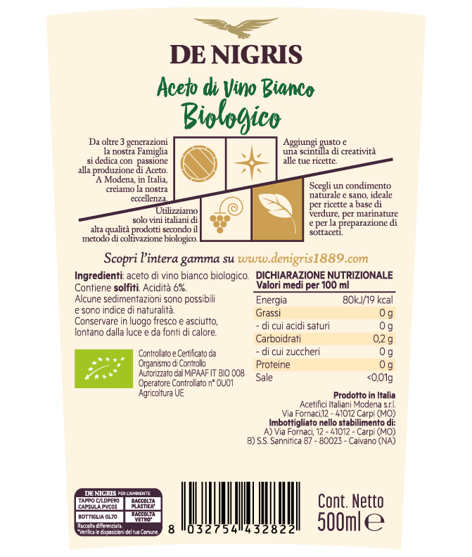 de-nigris-1889-aceto-di-vino-bianco-vinaigre-de-vin-blanc image 2