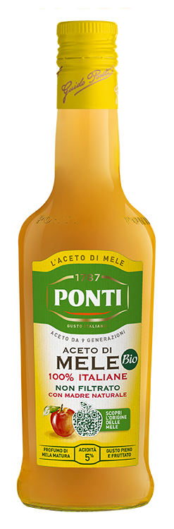 ponti-vinaigre-de-cidre-bio-non-filtr-100-pommes-italiennes image 1